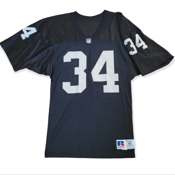 BO Jackson #34 Vintage 90s Raiders NFL Home Jersey - Picture 1 of 5